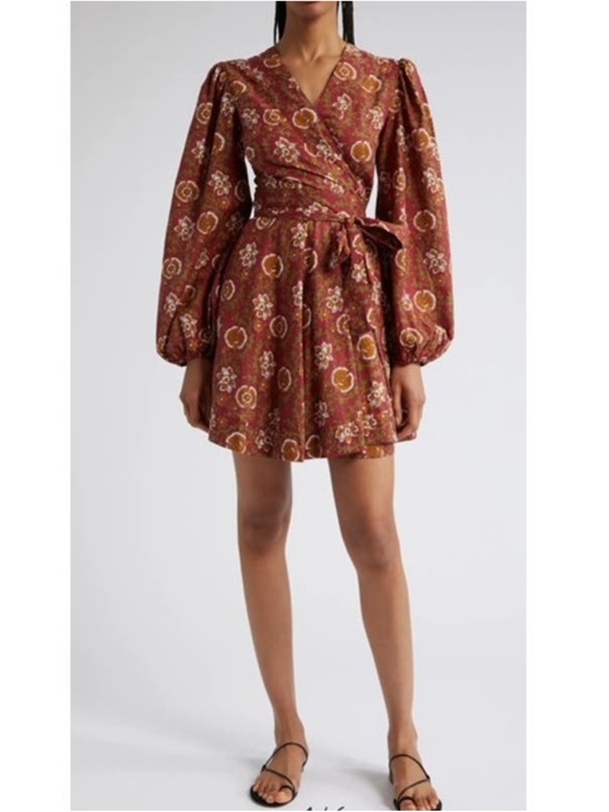 Mille Dresses & Skirts - Mille Resort Wear Nan Wrap Mini Dress in Cinnabar New! Size S